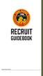 Recruit. Guidebook. Young Marine Recruit: