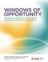 WINDOWS OF OPPORTUNITY Integrated Hepatitis C Programming Approaches for Priority Populations
