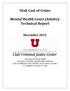 Utah Cost of Crime. Mental Health Court (Adults): Technical Report. December 2012