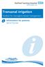 Transanal irrigation. Toolbox for neurogenic bowel management. Information for patients Spinal Injuries