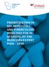 PRIORITIZATION OF HIV, HEPATITIS C AND TUBERCULOSIS MEDICINES FOR IN- LICENSING BY THE MEDICINES PATENT POOL