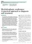 Myelodysplastic syndromes: A practical approach to diagnosis and treatment