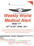 Weekly World Medical Alert WEEK 17 TH 24 TH TO 30 TH APRIL 2017