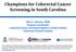 Champions for Colorectal Cancer Screening in South Carolina