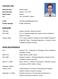 Curriculum Vitae EDUCATION WORK AND EXPERIENCE