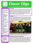 Clover Clips. A newsletter for Johnson County 4-H families.