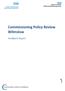 Commissioning Policy Review Wilmslow