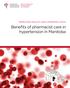 IMPROVING HEALTH AND LOWERING COSTS. Benefits of pharmacist care in hypertension in Manitoba