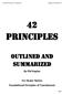 42 Eternal Principles of TransGenesis Copyright, Phil Kaplan Principles. Outlined and summarized. By Phil Kaplan