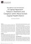 A Capital Approach: Tobacco Treatment and Cessation within Nova Scotia s Capital Health District