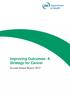 Improving Outcomes: A Strategy for Cancer