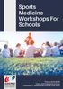 Sports Medicine Workshops For Schools