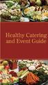 Healthy Catering and Event Guide
