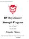 RV Boys Soccer Strength Program