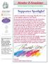 Supporter Spotlight! Member E-Newsletter