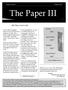 Volume 26, Issue 1 February The Paper III