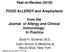 Year-in-Review (2018) FOOD ALLERGY and Anaphylaxis. from the Journal of Allergy and Clinical Immunology: In Practice