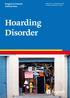 Gregory S. Chasson Jedidiah Siev. Hoarding Disorder. Advances in Psychotherapy Evidence-Based Practice