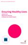 Ensuring Healthy Lives Lessons from Effectiveness Reviews of Misean Cara Health Projects