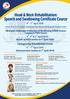 Head & Neck Rehabilitation: Speech and Swallowing Certificate Course