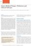 Cancer-Related Fatigue: Definitions and Clinical Subtypes