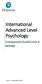 International Advanced Level Psychology. Component Guide Unit 4 WPS04
