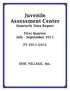 Juvenile Assessment Center Quarterly Data Report