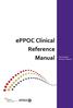 eppoc Clinical Reference Manual