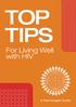 Top Tips. For Living Well with HIV. A Plain English Guide