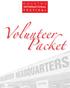 2014 Volunteer Packet