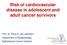 Risk of cardiovascular disease in adolescent and adult cancer survivors