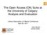 The Open Access (OA) Suite at the University of Calgary: Analysis and Evaluation