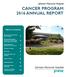 CANCER PROGRAM 2016 ANNUAL REPORT