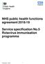 NHS public health functions agreement Service specification No.5 Rotavirus immunisation programme