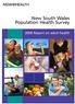 New South Wales Population Health Survey Report on adult health
