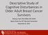 Descriptive Study of Cognitive Disturbances in Older Adult Breast Cancer Survivors