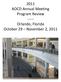 2011 AOCD Annual Meeting Program Review Orlando, Florida October 29 November 2, 2011