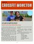 CROSSFIT MONCTON ATLANTIC HOPPER EVENT. Random workout leaves athletes with sore legs. August Monthly Newsletter