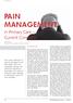 PAIN MANAGEMENT. in Primary Care Current Concepts