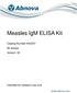 Measles IgM ELISA Kit