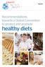 DRAFT. May Recommendations towards a Global Convention to protect and promote. healthy diets