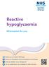 Reactive hypoglycaemia Information for you