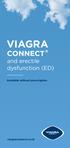 VIAGRA. connect. and erectile dysfunction (ED) Available without prescription. viagraconnect.co.uk
