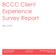BCCC Client Experience Survey Report