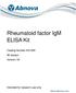 Rheumatoid factor IgM ELISA Kit
