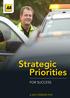 Strategic Priorities FOR SUCCESS A 2013 PERSPECTIVE