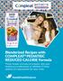 Blenderized Recipes with COMPLEAT PEDIATRIC REDUCED CALORIE Formula