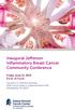 Inaugural Jefferson Inflammatory Breast Cancer Community Conference