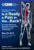 May 29, An interprofessional approach to back pain assessment and rehabilitation Musculoskeletal Conference