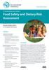 Food Safety and Dietary Risk Assessment